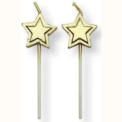 Sternkerzen gold 8 Stück