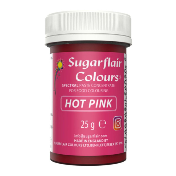 Sugarflair Paste Colour Hot Pink 25g
