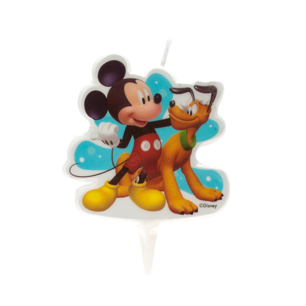 Kerze Micky&amp;Pluto 7,5cm