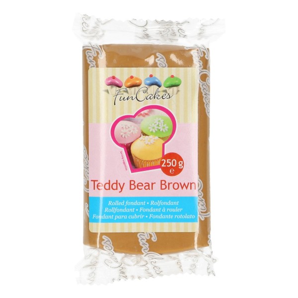 FunCakes Fondant teddybär braun 250 g