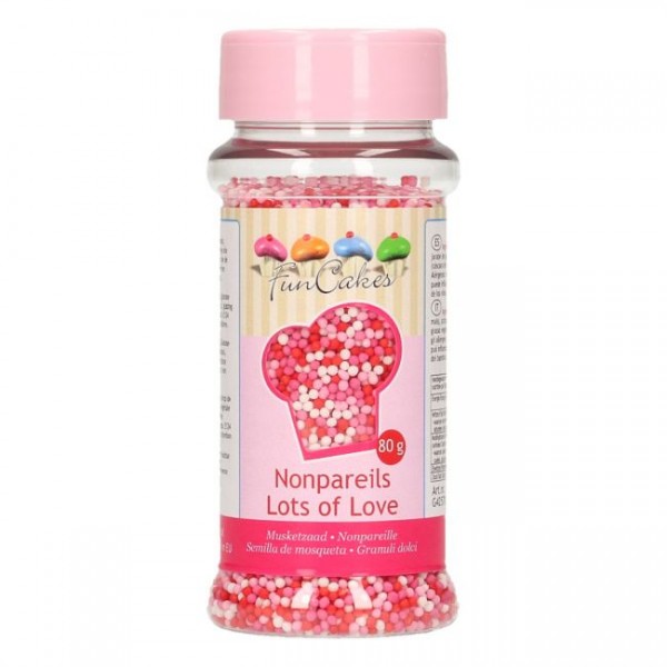 FunCakes Nonpareils -Lots of Love- 80g
