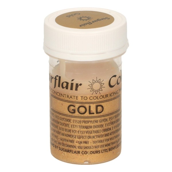 Sugarflair Speisefarben-Paste Satin Gold