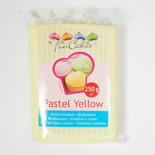 FunCakes Fondant Pastel Yellow 250g