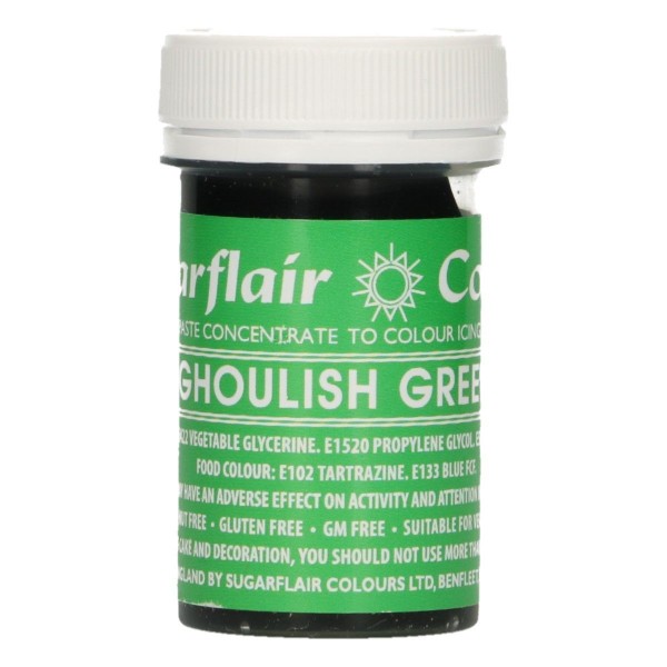 Sugarflair Pastenfarbe GHOULISH GREEN 25 g