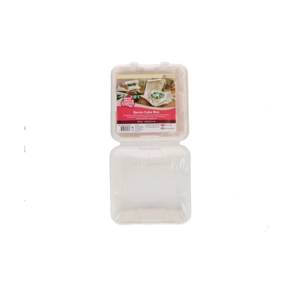 Bento-Kuchenbox Weiß 20,8x22,1 cm pk/10