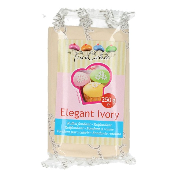 FunCakes Fondant Elegant Ivory 250 g