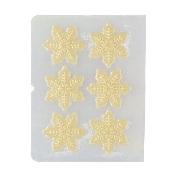 FunCakes Schokoladendekorationen Schneeflocke pk/6
