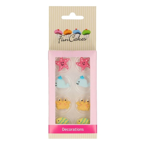 FunCakes Zucker Dekorationen Leben im Meer Set/8