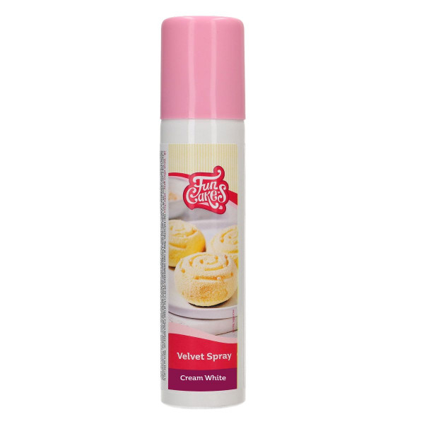 FunCakes FunColours Velvet Spray -Cream White - 100ml