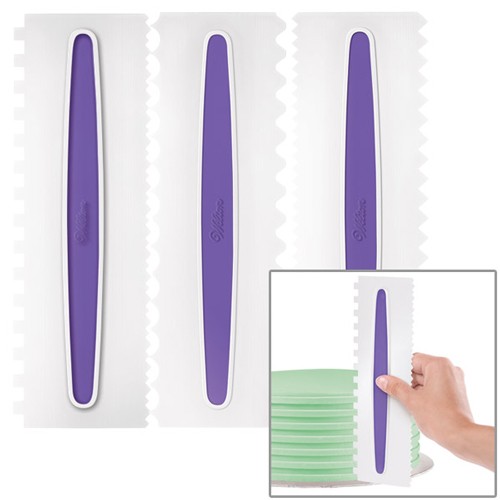 Wilton Icing Comb - Reliefkämme 3er Set