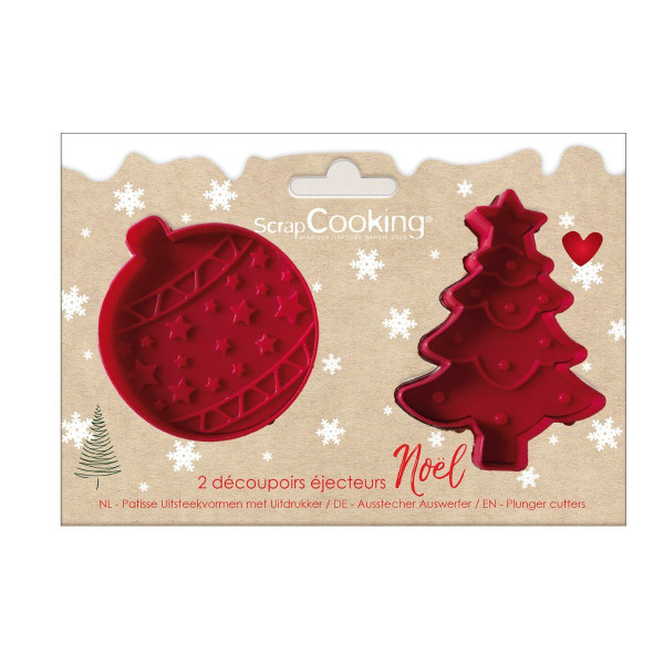 Scrapcooking Plunger Cutters - Christmas set/2