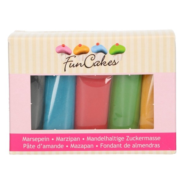 FunCakes Marzipan Multipack Grundfarben 5 x 100g