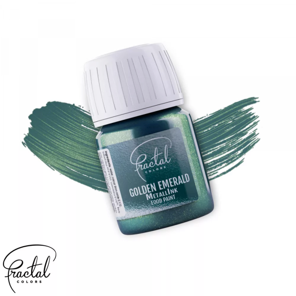 Edible Paint Golden Emerald Metall Ink