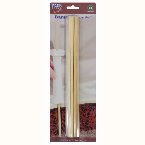 Dowel Rods aus Bambus, 30 cm lang
