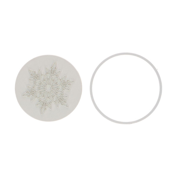 Wilton Keksausstecher und Stempel Schneeflocke