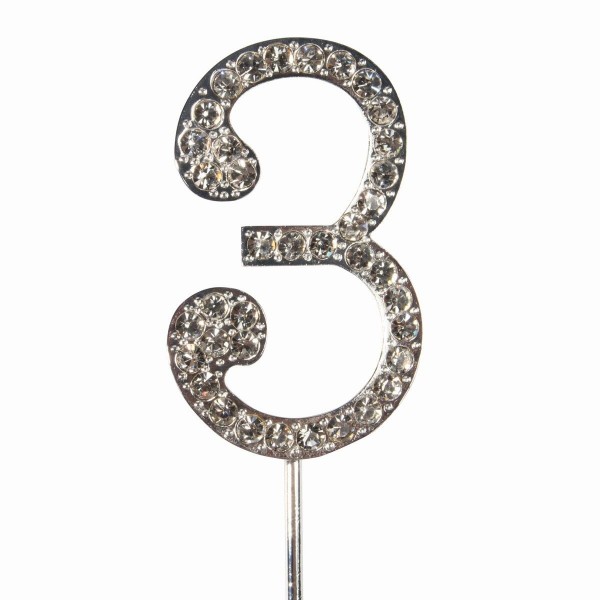 Cake Star Cake Topper Diamant Zahl 3