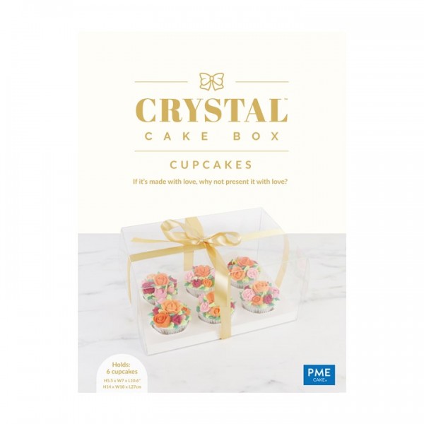 PME Crystal Cake Box für 6 Cupcakes