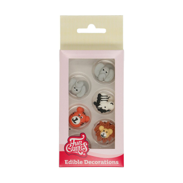 FunCakes Zucker Dekorationen Safaritiere Set/8