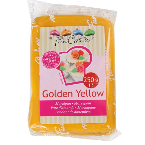 FunCakes Mandelhaltige Zuckermasse Golden Yellow 250 g