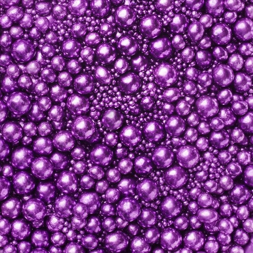 Zuckerperlen Metallic Mix Violett -Glutenfrei