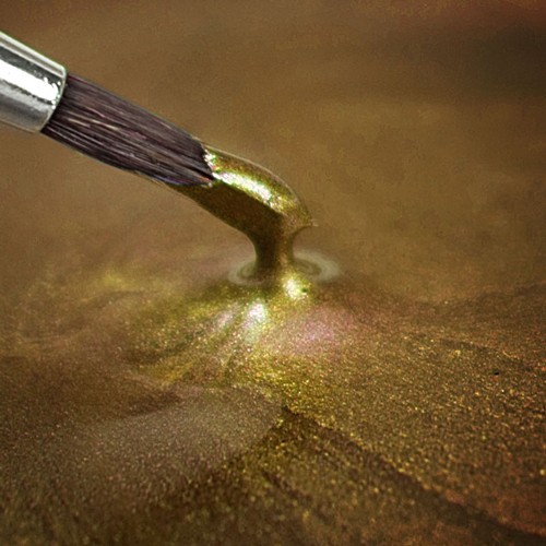 RD Metallic Food Paint Light Gold