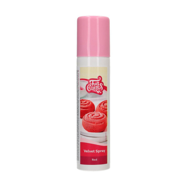 FunCakes FunColours Velvet Spray -Red- 100ml