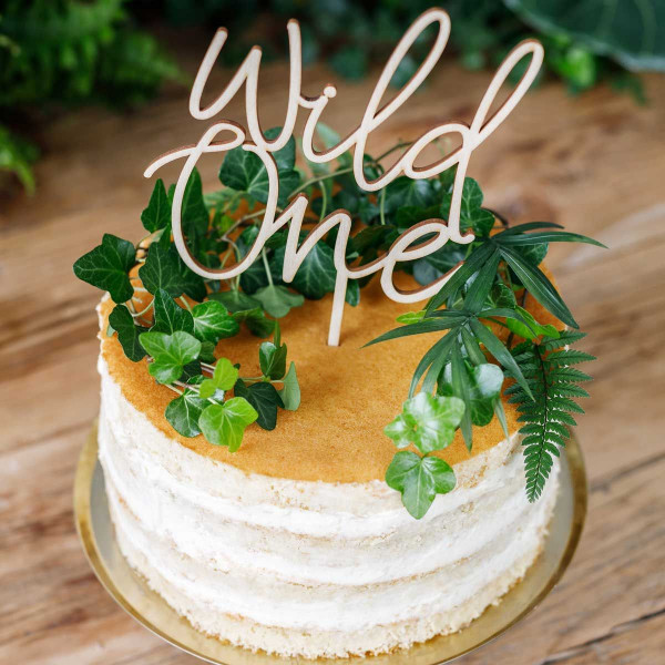 Topper Holz Wild one 22cm