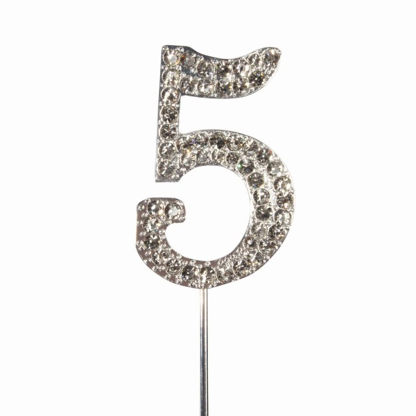 Cake Star Cake Topper Diamant Zahl 5