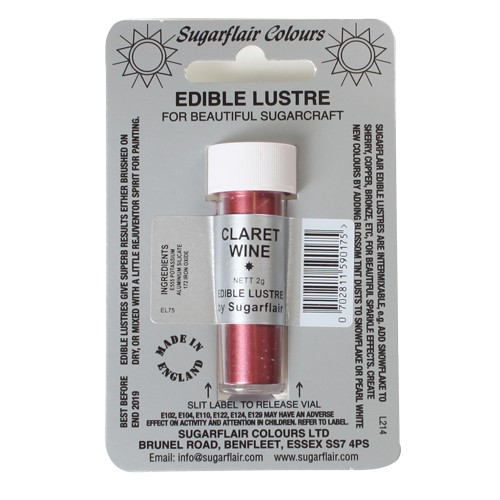 Glanz-Puderfarbe claret/wine