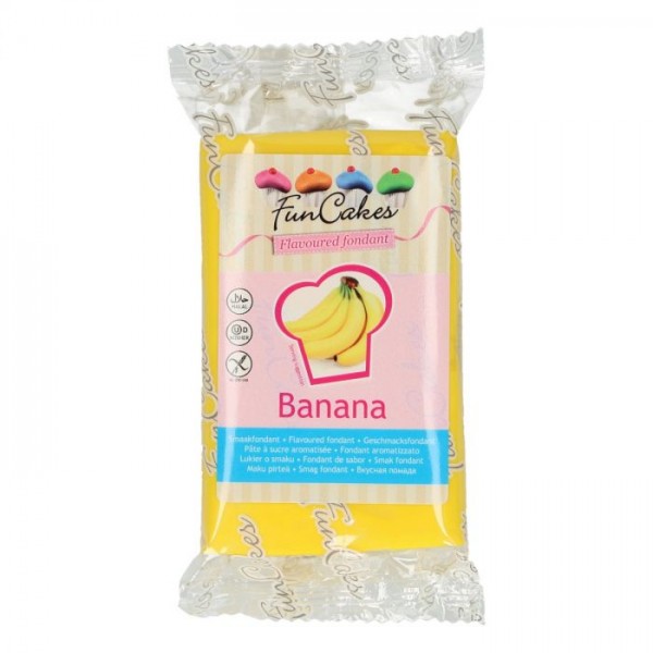 FunCakes Fondant mit Bananengeschmack 250 g - NEU -