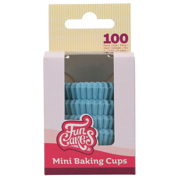 FunCakes Mini Baking Cups light blue pk/100