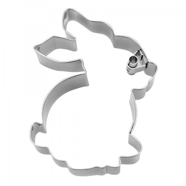 Präge-Ausstecher Hase ca. 7 cm sitzend