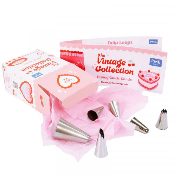 Vintage Cake Spritztüllen-Set 6-Teilig