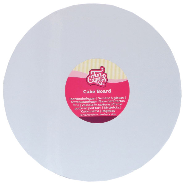 FunCakes Cake Board Round White Ø17.5cm