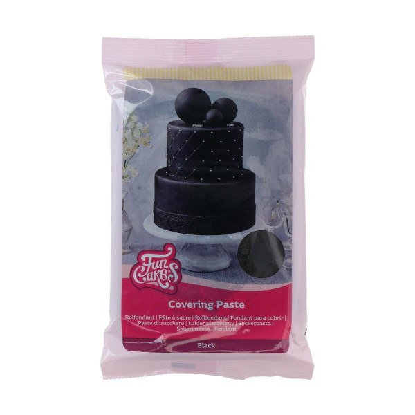 FunCakes Covering Paste 500g Schwarz