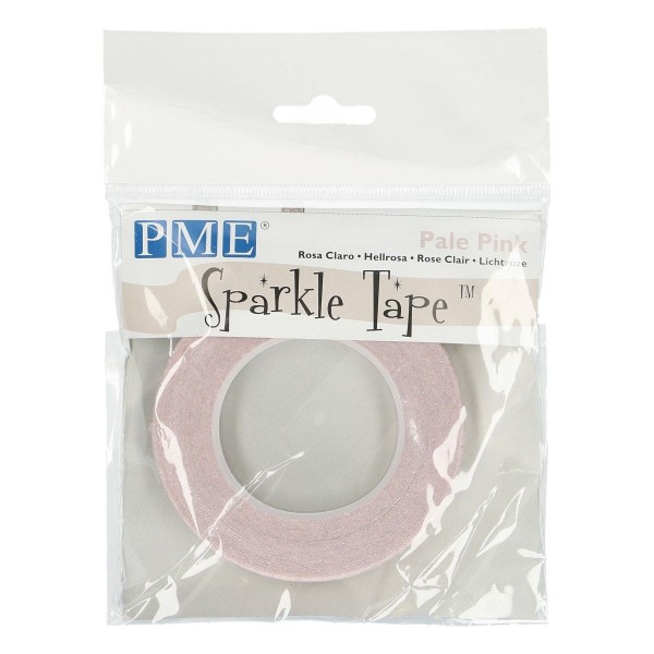 PME Floral Tape Pale Pink with Silver Sparkle