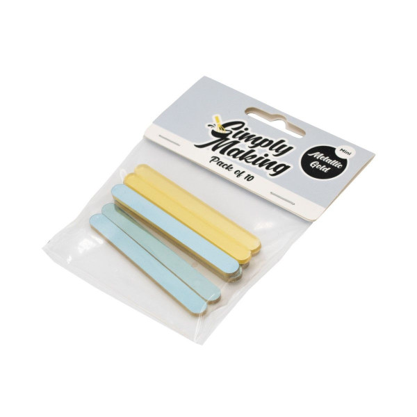 Simply Making Cakesicle Sticks pk/10 - Verspiegeltes Gold - 76mm
