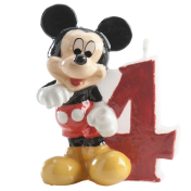 MICKEY MOUSE BIRTHDAY CANDLE | Nº 4 | 6,5CM
