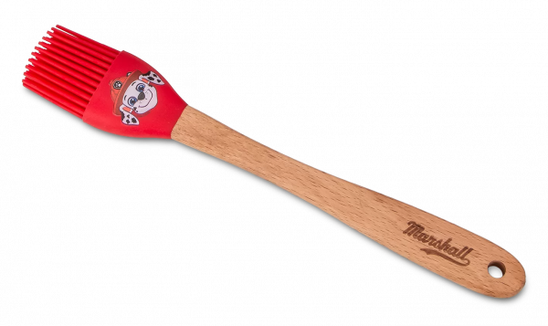 Paw Patrol Backpinsel *Marshall* Holz/Silikon rot 18,5x3 cm