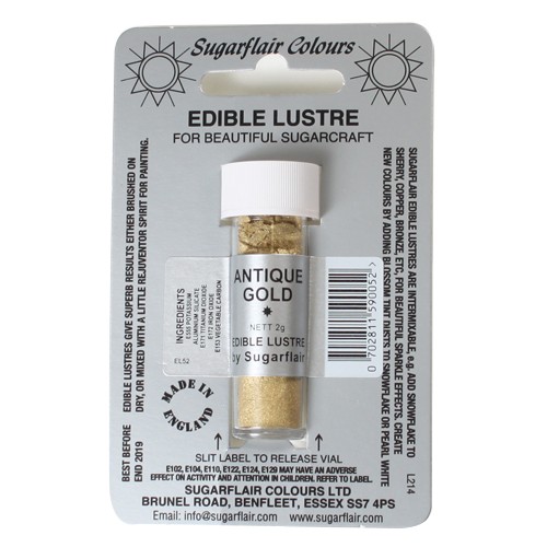 Glanz-Puderfarbe antique gold