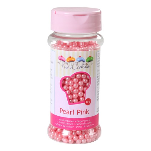 FunCakes Zuckerperlen -Perlrosa- 80g