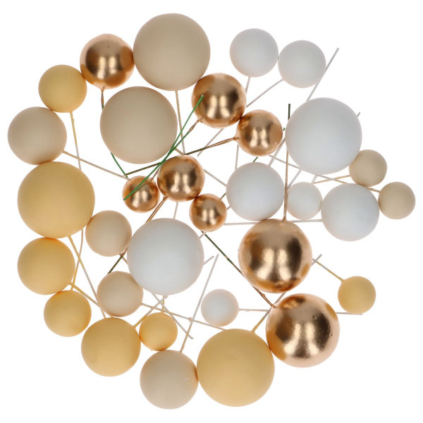 Simply Making Decorative Ball Set Lemon Ombre &amp; Gold pk/32