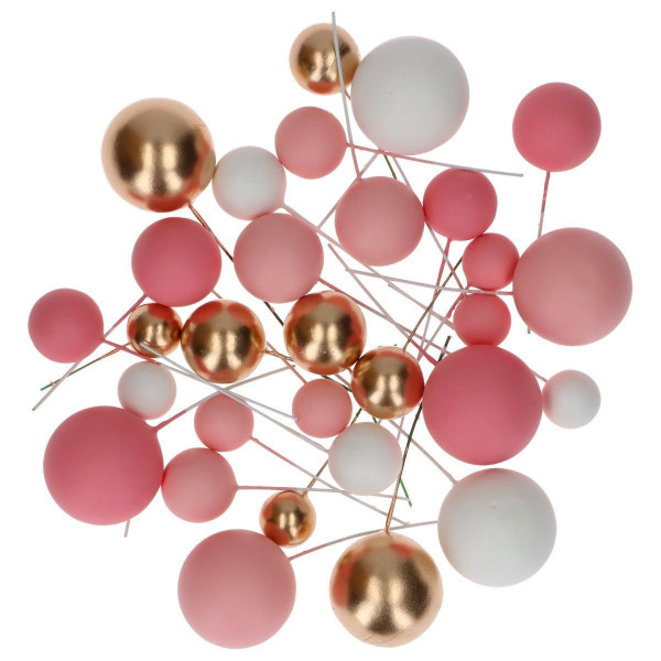 Simply Making Decorative Ball Set Pink Ombre &amp; Gold pk/32