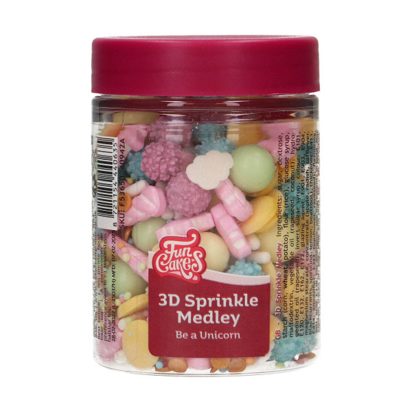FunCakes 3D Sprinkle Medley - Be a Unicorn 70g