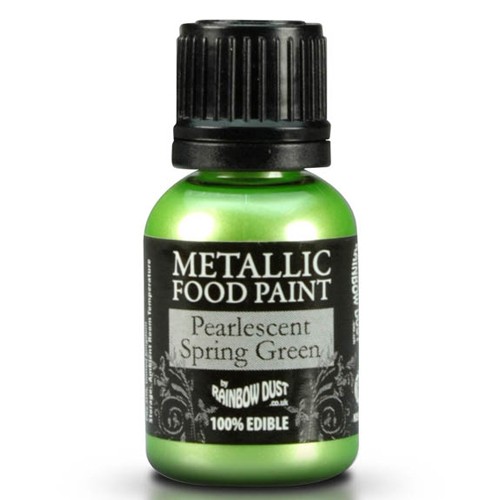RD Metallic Food Paint Pearlescent Spring Green