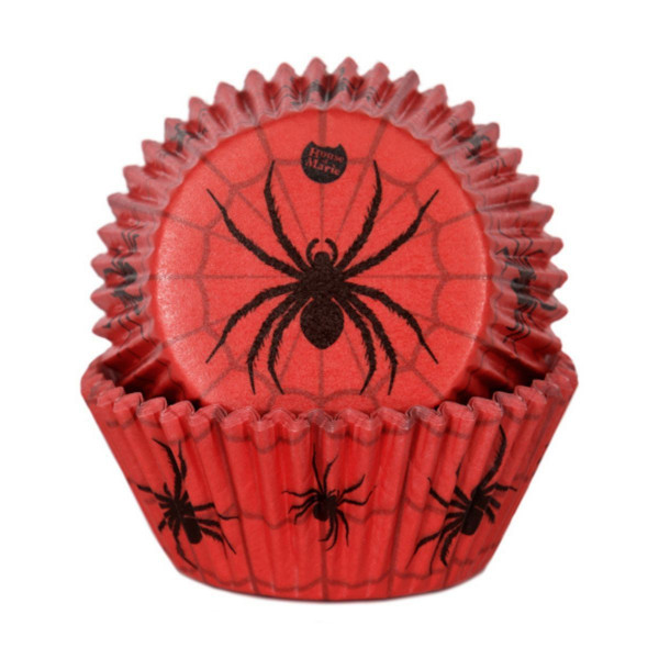 House of Marie Baking cups Spider set - pk/48