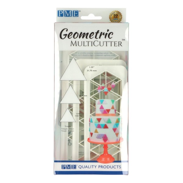 PME Geometric Multicutter Dreieck/Triangle 3-er Set