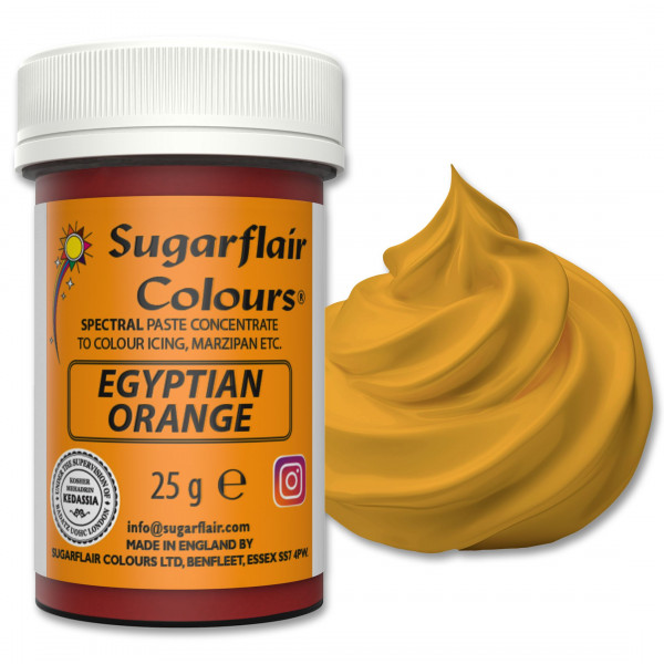Sugarflair Paste Colour EGYPTIAN ORANGE, 25g