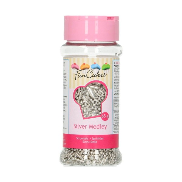 FunCakes Sprinkle Silver Medley - 65g