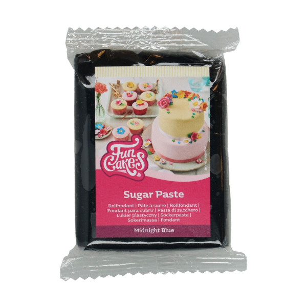 FunCakes Sugar Paste Midnight Blue 250 g